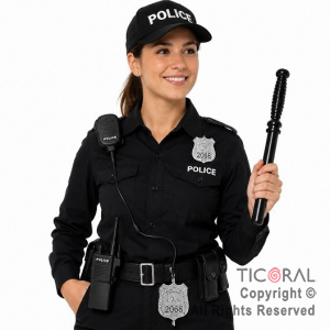 SET DISFRAZ POLICIA X 3 PIEZAS